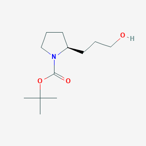 1-Pyrrolidinecarboxylic acid, 2-(3-hydroxypropyl)-, 1,1-dimethylethylester, (2S)-