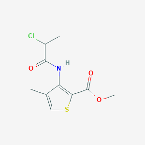 Methyl 3-(2-chloropropanamido)-4-methylthiophene-2-carboxylate
