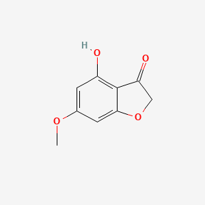 molecular formula C9H8O4 B3118546 4-Hydroxy-6-methoxybenzofuran-3(2H)-one CAS No. 24009-55-0