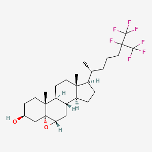 (1S,2R,5S,7R,9S,11S,12S,15R,16R)-2,16-Dimethyl-15-[(2R)-6,7,7,7-tetrafluoro-6-(trifluoromethyl)heptan-2-yl]-8-oxapentacyclo[9.7.0.02,7.07,9.012,16]octadecan-5-ol