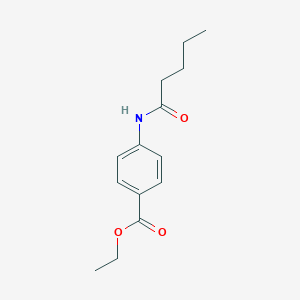 molecular formula C14H19NO3 B311859 Ethyl 4-(pentanoylamino)benzoate 