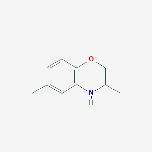 molecular formula C10H13NO B3118594 3,6-dimethyl-3,4-dihydro-2H-1,4-benzoxazine CAS No. 24033-49-6
