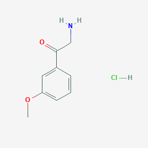 molecular formula C9H12ClNO2 B3118596 2-Amino-1-(3-methoxyphenyl)ethanone hydrochloride CAS No. 24037-72-7