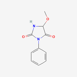 molecular formula C10H10N2O3 B3118597 5-Methoxy-3-phenylimidazolidine-2,4-dione CAS No. 24039-17-6