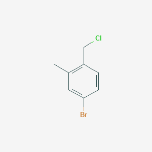 B3118608 4-Bromo-1-(chloromethyl)-2-methylbenzene CAS No. 24078-15-7