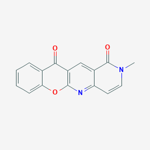 molecular formula C16H10N2O3 B3118625 2-甲基-1H-色满[2,3-b][1,6]萘啶-1,11(2H)-二酮 CAS No. 240799-42-2