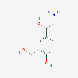 molecular formula C9H13NO3 B3118637 A-1-(Aminomethyl)-4-hydroxy-1,3-benzendimethanol CAS No. 24085-19-6