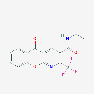 N-isopropyl-5-oxo-2-(trifluoromethyl)-5H-chromeno[2,3-b]pyridine-3-carboxamide