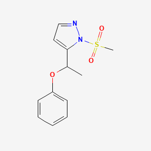 1-(methylsulfonyl)-5-(1-phenoxyethyl)-1H-pyrazole