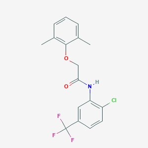 molecular formula C17H15ClF3NO2 B311865 N-[2-chloro-5-(trifluoromethyl)phenyl]-2-(2,6-dimethylphenoxy)acetamide 