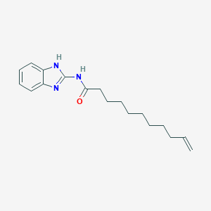molecular formula C18H25N3O B311867 N-(1H-benzimidazol-2-yl)-10-undecenamide 