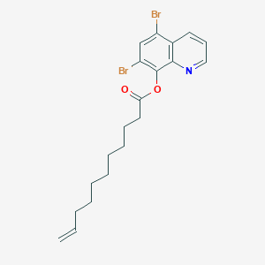 molecular formula C20H23Br2NO2 B311868 5,7-Dibromo-8-quinolinyl 10-undecenoate 