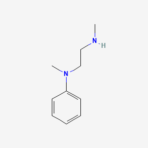 molecular formula C10H16N2 B3118700 N-methyl-N-[2-(methylamino)ethyl]aniline CAS No. 2412-49-9