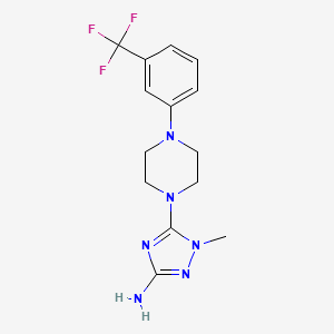 1-methyl-5-{4-[3-(trifluoromethyl)phenyl]piperazino}-1H-1,2,4-triazol-3-amine
