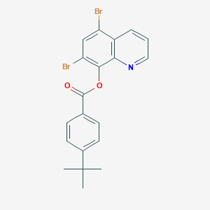 5,7-Dibromo-8-quinolinyl 4-tert-butylbenzoate