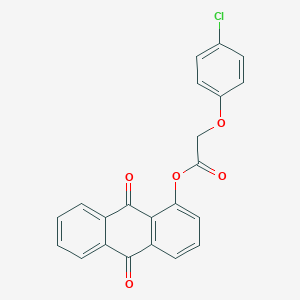 molecular formula C22H13ClO5 B311875 9,10-Dioxo-9,10-dihydro-1-anthracenyl (4-chlorophenoxy)acetate 