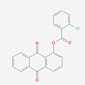 molecular formula C21H11ClO4 B311876 (9,10-Dioxoanthracen-1-yl) 2-chlorobenzoate 