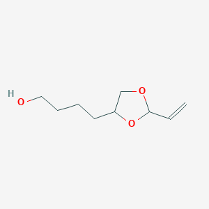 molecular formula C9H16O3 B3118770 1,3-Dioxolane-4-butanol, 2-ethenyl- CAS No. 2421-08-1