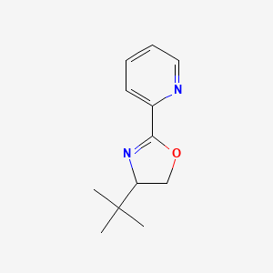 molecular formula C12H16N2O B3118810 2-(2-吡啶基)-4-叔丁基-2-恶唑啉 CAS No. 242482-28-6