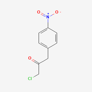 molecular formula C9H8ClNO3 B3118825 1-Chloro-3-(4-nitrophenyl)propan-2-one CAS No. 24253-19-8