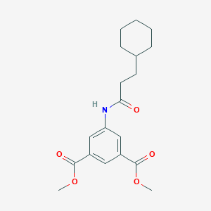 Dimethyl 5-[(3-cyclohexylpropanoyl)amino]isophthalate