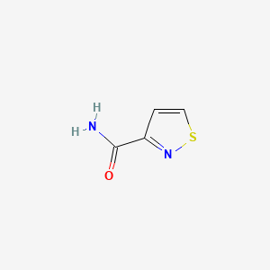 molecular formula C4H4N2OS B3118862 3-Isothiazolecarboxamide CAS No. 24342-43-6