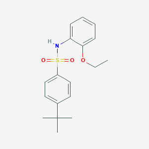 molecular formula C18H23NO3S B311892 4-tert-butyl-N-(2-ethoxyphenyl)benzenesulfonamide 