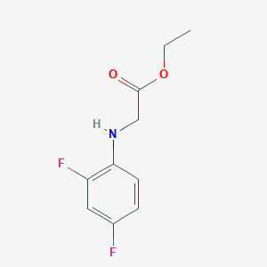 molecular formula C10H11F2NO2 B3118974 Ethyl N-(2,4-difluorophenyl)glycinate CAS No. 2445-87-6