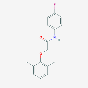 molecular formula C16H16FNO2 B311898 2-(2,6-dimethylphenoxy)-N-(4-fluorophenyl)acetamide 