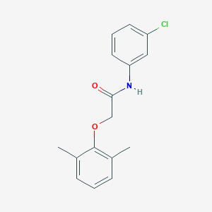 molecular formula C16H16ClNO2 B311899 N-(3-chlorophenyl)-2-(2,6-dimethylphenoxy)acetamide 