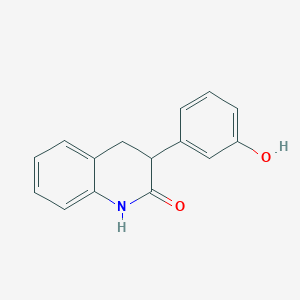 molecular formula C15H13NO2 B3119007 3-(3-羟基苯基)-3,4-二氢-2(1h)喹啉酮 CAS No. 245425-37-0