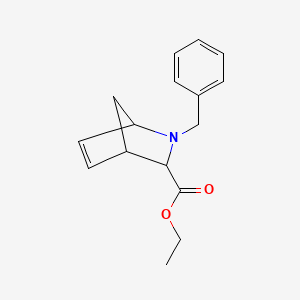 molecular formula C16H19NO2 B3119011 Ethyl 2-benzyl-2-azabicyclo[2.2.1]hept-5-ene-3-carboxylate CAS No. 245429-72-5