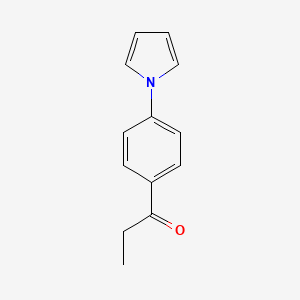 molecular formula C13H13NO B3119038 1-(4-(1H-pyrrol-1-yl)phenyl)propan-1-one CAS No. 245728-56-7