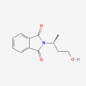 molecular formula C12H13NO3 B3119041 2-[(1R)-3-Hydroxy-1-methylpropyl]-1H-isoindole-1,3(2H)-dione CAS No. 245728-73-8