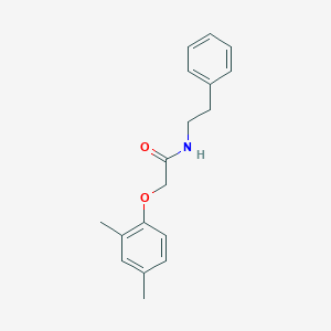 molecular formula C18H21NO2 B311905 2-(2,4-dimethylphenoxy)-N-(2-phenylethyl)acetamide 