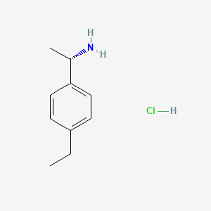 molecular formula C10H16ClN B3119056 (1S)-1-(4-ethylphenyl)ethan-1-amine hydrochloride CAS No. 2459439-16-6