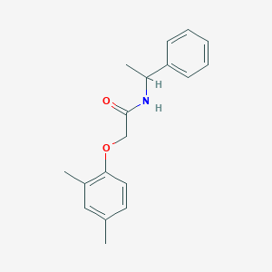 molecular formula C18H21NO2 B311906 2-(2,4-dimethylphenoxy)-N-(1-phenylethyl)acetamide 
