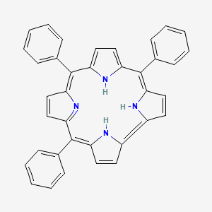 molecular formula C37H26N4 B3119093 5,10,15-Triphenylcorrole CAS No. 246231-45-8