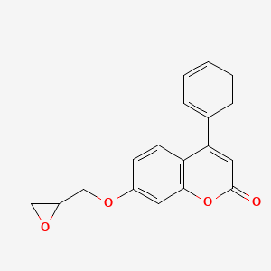 7-(oxiran-2-ylmethoxy)-4-phenyl-2H-chromen-2-one