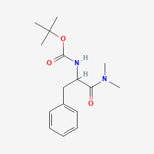 molecular formula C16H24N2O3 B3119127 (1-Dimethylcarbamoyl-2-phenyl-ethyl)-carbamic acid tert-butyl ester CAS No. 247088-48-8