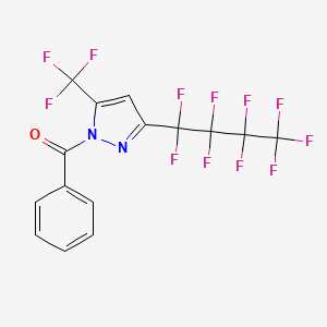 1-Benzoyl-3-nonafluorobutyl-5-(trifluoromethyl)pyrazole