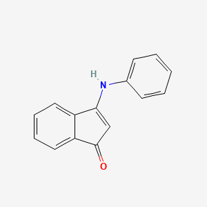 molecular formula C15H11NO B3119150 3-(Phenylamino)inden-1-one CAS No. 24715-41-1