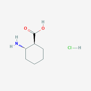 molecular formula C7H14ClNO2 B3119152 (1S,2S)-2-aminocyclohexane-1-carboxylic acid hydrochloride CAS No. 24716-92-5