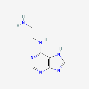 molecular formula C7H10N6 B3119157 N1-(9H-purin-6-yl)ethane-1,2-diamine CAS No. 24722-51-8