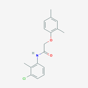 molecular formula C17H18ClNO2 B311916 N-(3-chloro-2-methylphenyl)-2-(2,4-dimethylphenoxy)acetamide 