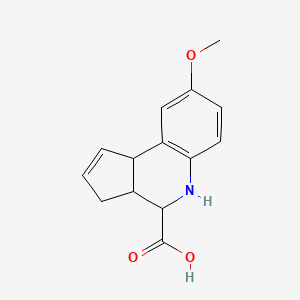 8-Methoxy-3a,4,5,9b-tetrahydro-3H-cyclopenta[c]quinoline-4-carboxylic acid