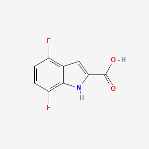 molecular formula C9H5F2NO2 B3119170 4,7-二氟-1H-吲哚-2-羧酸 CAS No. 247564-67-6
