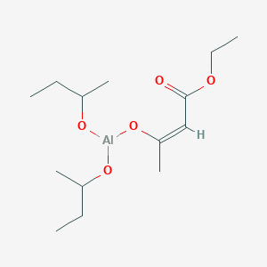 molecular formula C14H27AlO5 B3119189 Aluminum di(sec-butoxide)acetoacetic ester chelate CAS No. 24772-51-8