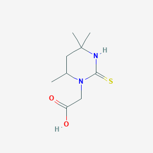 (4,4,6-Trimethyl-2-thioxotetrahydropyrimidin-1(2H)-yl)acetic acid