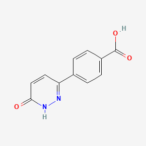 molecular formula C11H8N2O3 B3119296 4-(6-Oxo-1,6-dihydropyridazin-3-yl)benzoic acid CAS No. 249292-44-2
